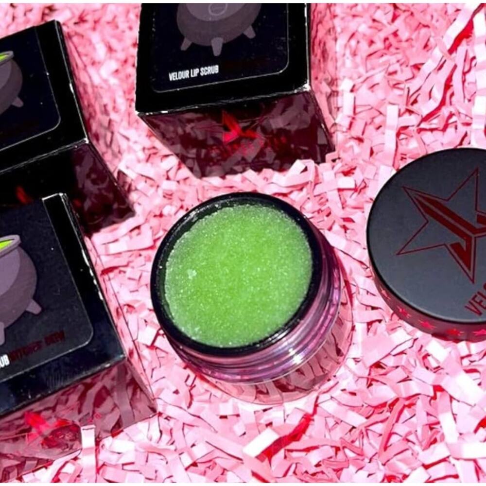 JEFFREE STAR Witches' Brew Velour Lip Scrub 1oz Black Licorice Limited Edition